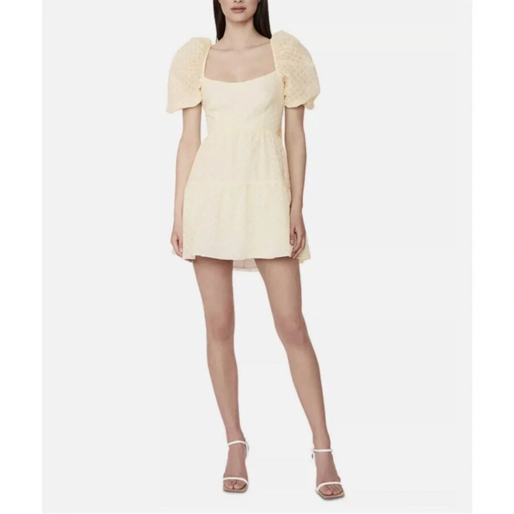 NWT Bardot Lucy Puff Sleeve Mini Dress 4 - Picture 2 of 16